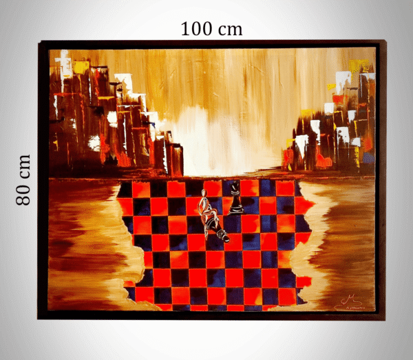 Abstract Masterpiece Over Dining Table