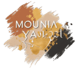 mounia el yaakoubi artistic logo | moroccan contemporary artist brand identity